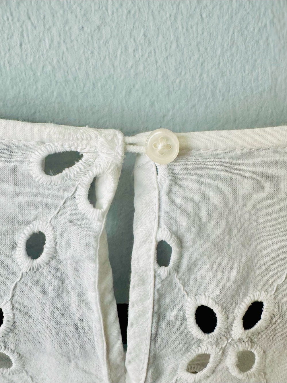 J. Crew White Eyelet Peasant Blouse - Picture 4 of 7